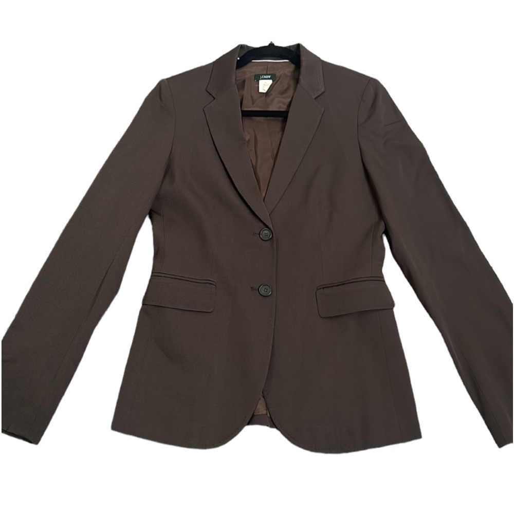 J crew brown wool blazer size T4